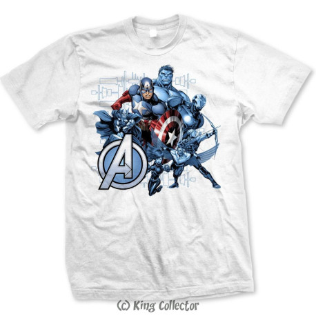 T-Shirt - Marvel - The Avengers Group Assemble - Bravado