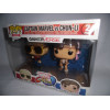 Figurine - Pop! Games - Marvel and Capcom - Captain Marvel vs Chun-Li - Vinyl - Funko