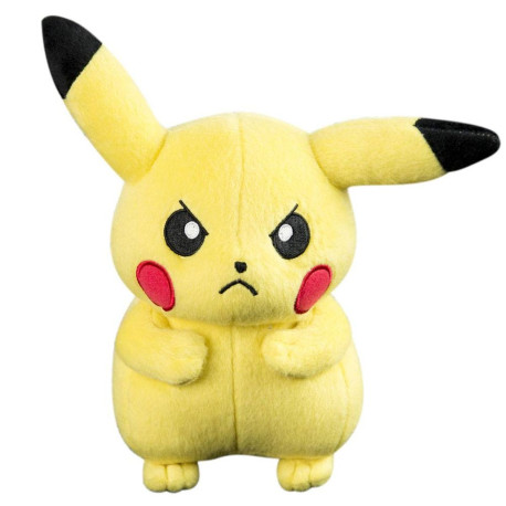 Peluche - Pokémon - Angry Pikachu - 20 cm - Tomy