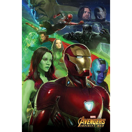 Poster - Marvel - Avengers Infinity War - Iron Man - 61 x 91 cm - Pyramid International