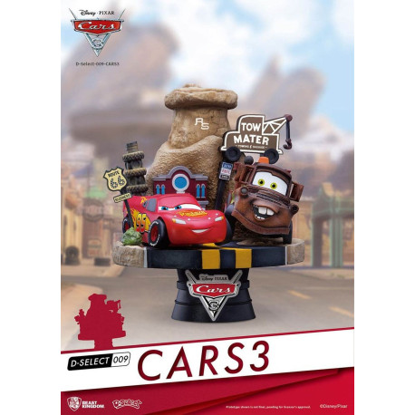 Figurine - Disney - D-Select - Cars 3 Diorama - Beast Kingdom Toys