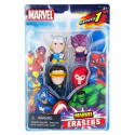 Pack de 4 Gommes - Marvel - Set D - Marvel Universe Erasers - Monogram