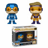 Figurine - Pop! Heroes - DC Metallic Blue Beetle and Booster Gold - Vinyl - Funko