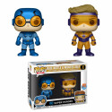 Figurine - Pop! Heroes - DC Metallic Blue Beetle and Booster Gold - 2-pack - Funko