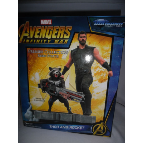 Diamond select Statue The Avengers Thor And Rocket 30 cm