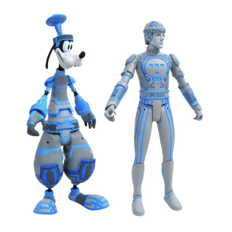 Figurine - Kingdom Hearts - Goofy & Tron - Diamond Select