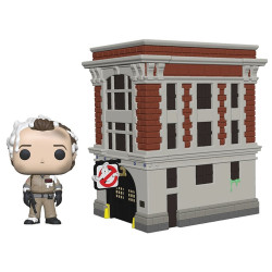 Figurine - Pop! Town - Ghostbusters - Dr Peter Venkman & Firehouse - N° 03 - Funko