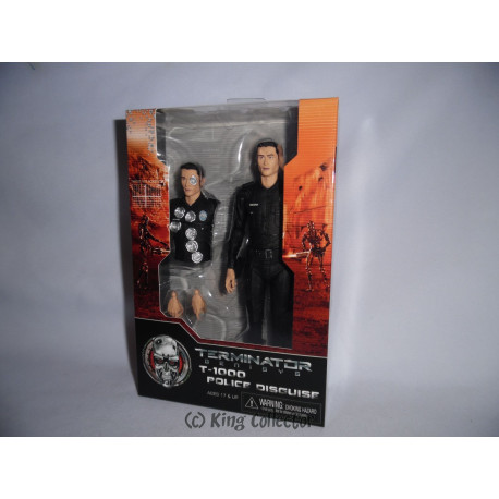 Figurine - Terminator Genisys serie 1 - T-1000 Police Disguise - 18 cm - NECA