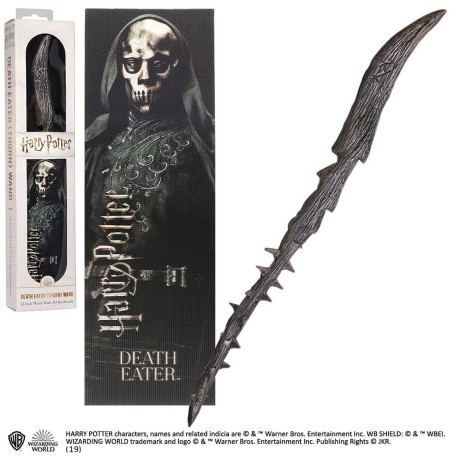 Réplique - Harry Potter - Baguette Dath Eater + Marque-Page - Noble Collection