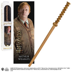 Réplique - Harry Potter - Baguette Arthur Weasley + Marque-Page - Noble Collection