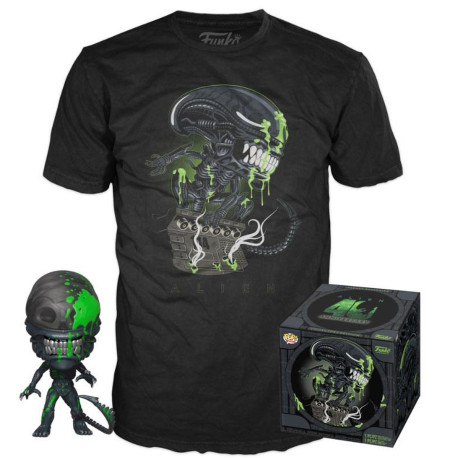 Pack POP & Tee - Alien - Figurine Pop! & T-Shirt - 40th Xenomorph Exclusive - Funko