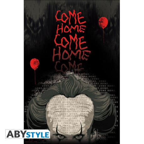 Poster - IT / Ca - Pennywise / Grippe-Sou - 91.5 x 61 cm - ABYstyle