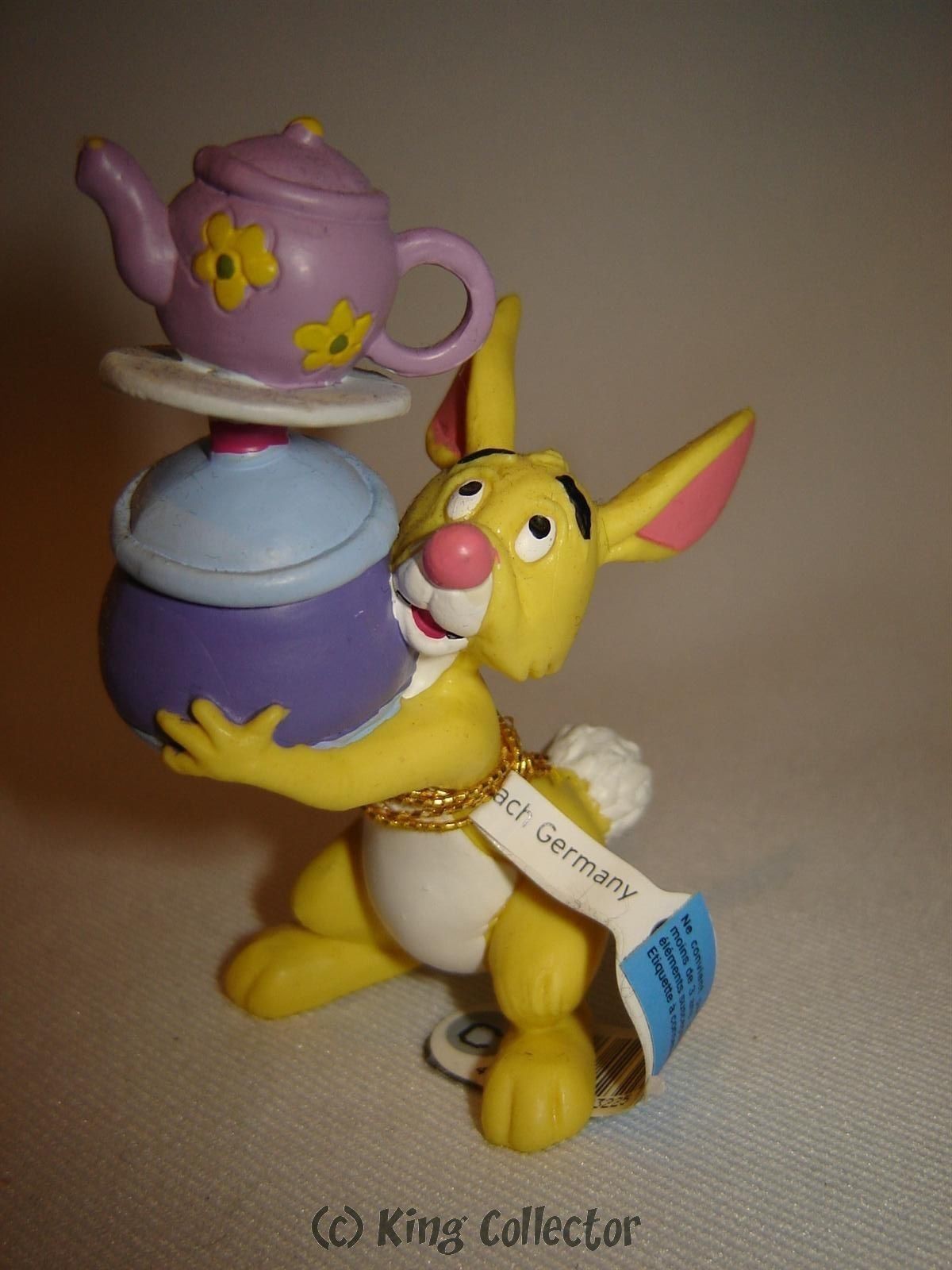 Figurine DISNEY Winnie l/'ourson COCO LAPIN AVEC VAISSELLE 8 cm neuve