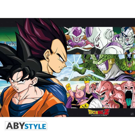 Poster - Dragon Ball - DBZ / Sangoku & Ennemis - 52 x 38 cm - ABYstyle