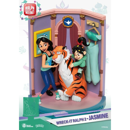 Figurine - Disney - D-Stage - Ralph 2.0 - Jasmine & Vanellope - Beast Kingdom Toys