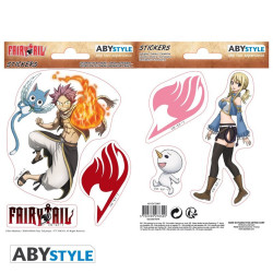Stickers - Fairy Tail - Natsu & Lucy - 2 planches de 16x11 cm - ABYstyle