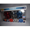 Figurine - Pop! Heroes - Pack de 3 Superman Chromés - Vinyl - Funko
