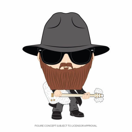 Figurine - Pop! Rocks - ZZ Top - Billy Gibbons - N° 164 - Funko