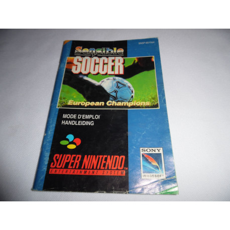 Notice - Super Nintendo - Sensible Soccer