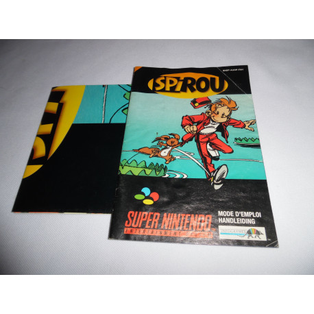 Notice - Super Nintendo - Spirou