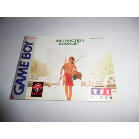 Notice - Game Boy - Un Indien dans la ville