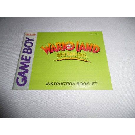 Notice - Game Boy - Super Mario Land 3 Wario Land
