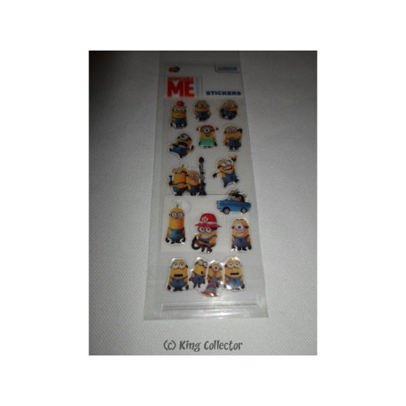 Stickers - Planche de 13 autocollants - Moi Moche et Méchant - Minions
