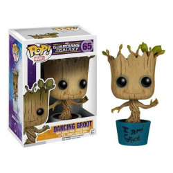 Figurine - Pop! Marvel - Gardiens de la Galaxie - Dancing I am Groot - N° 65 - Funko