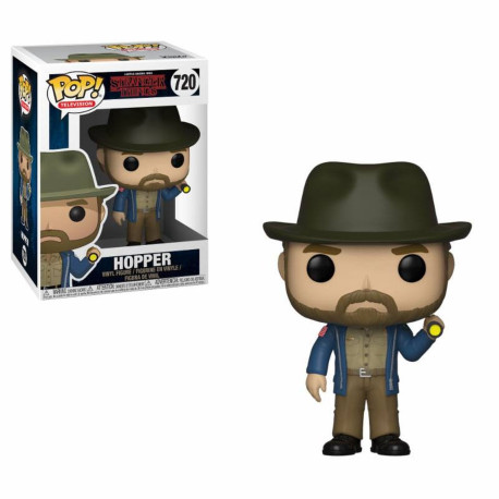 Figurine - Pop! TV - Stranger Things - Hopper with Flashlight - N° 720 - Funko