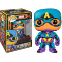 Figurine - Pop! Marvel - Black Light Captain America - N° 648 - Funko
