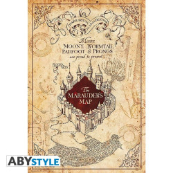 Poster - Harry Potter - Carte du Marauder - 91.5 x 61 cm - ABYstyle