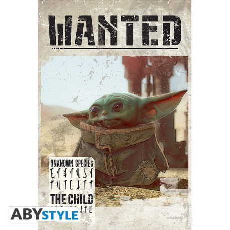 Poster - Star Wars - Bébé Yoda Wanted - 91.5 x 61 cm - ABYstyle