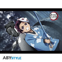 Poster - Demon Slayer - Tanjiro & Urokodaki - 52 x 38 cm - ABYstyle