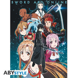 Poster - Sword Art Online - Membres Groupe - 52 x 38 cm - ABYstyle