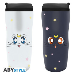 Mug de voyage - Sailor Moon - Luna & Artemis - 35 cl - ABYstyle