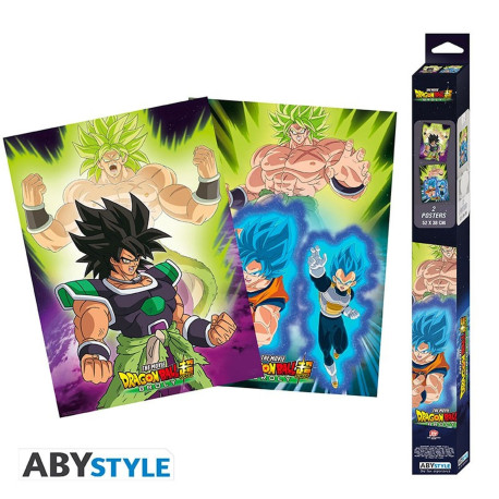 Set de 2 Posters - Dragon Ball Super - Broly - 52 x 38 cm - ABYstyle