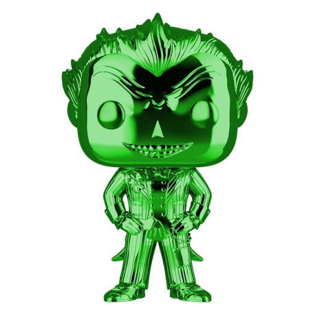 Figurine - Pop! Heroes - Batman Arkham Asylum - The Joker (Green Chrome) - N° 53 - Funko