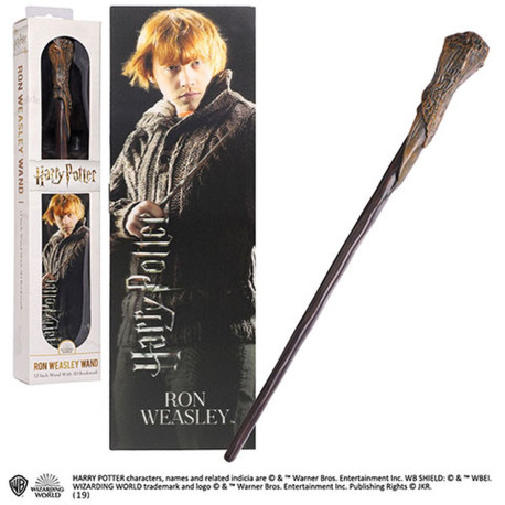 Réplique - Harry Potter - Baguette Ron Weasley + Marque-Page - Noble Collection