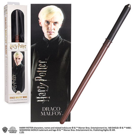 Réplique - Harry Potter - Baguette Drago Malefoy + Marque-Page - Noble Collection