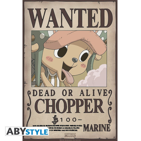 Poster - One Piece - Wanted Chopper New - 52 x 35 cm - ABYstyle