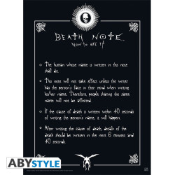 Poster - Death Note - Règles - 52 x 38 cm - ABYstyle