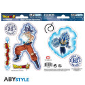 Stickers - Dragon Ball Super - Goku & Vegeta - 2 planches de 16x11 cm - ABYstyle