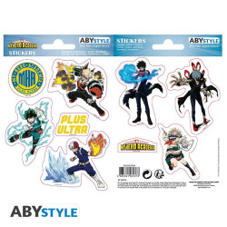 Stickers - My Hero Academia - Heros Villains - 2 planches de 16x11 cm - ABYstyle