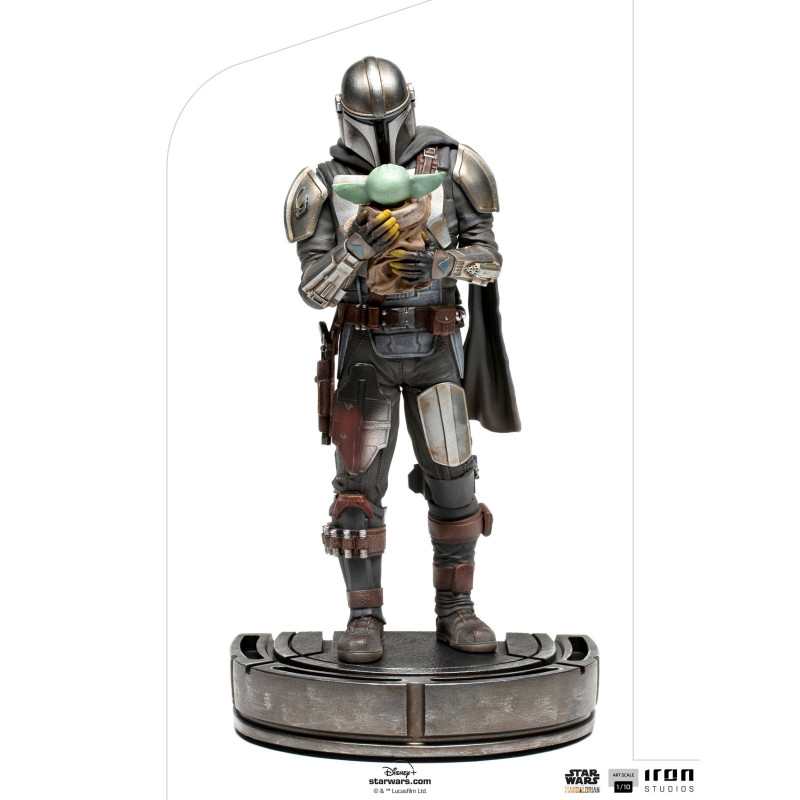 Iron Studios Statua Deluxe The Mandalorian | Mando On Speederbike Art Scale 1/10, BDS