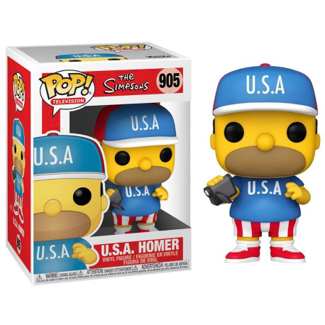 Figurine - Pop! TV - The Simpsons - U.S.A. Homer - N° 905 - Funko