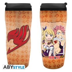 Mug de voyage - Fairy Tail - Lucy Natsu & Emblème - 35 cl - ABYstyle