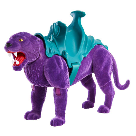 Figurine - Les Maitres de l'Univers MOTU - Origins - Panthor flocked - Mattel
