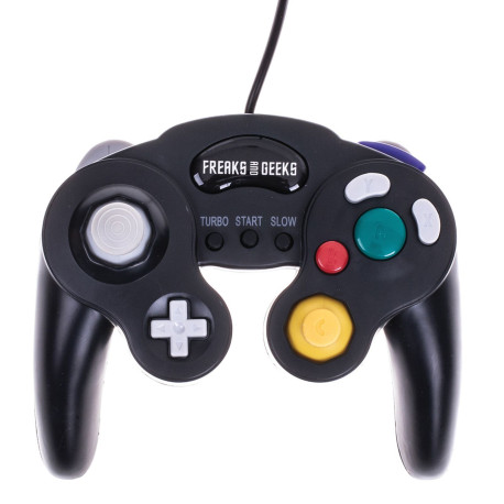 Accessoire - Game Cube - Manette noire pour Wii & Game Cube - Freaks & Geeks