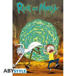 Poster - Rick and Morty - Portail - 91.5 x 61 cm - ABYstyle
