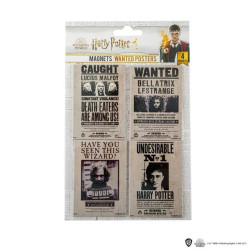 Set de 4 Magnets - Harry Potter - Affiches Wanted - Cinereplicas